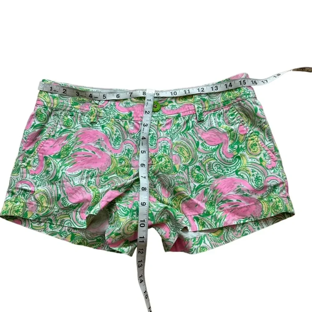 Lilly Pulitzer The Walsh Short Flamingo Print Size 4 - Picture 3 of 8